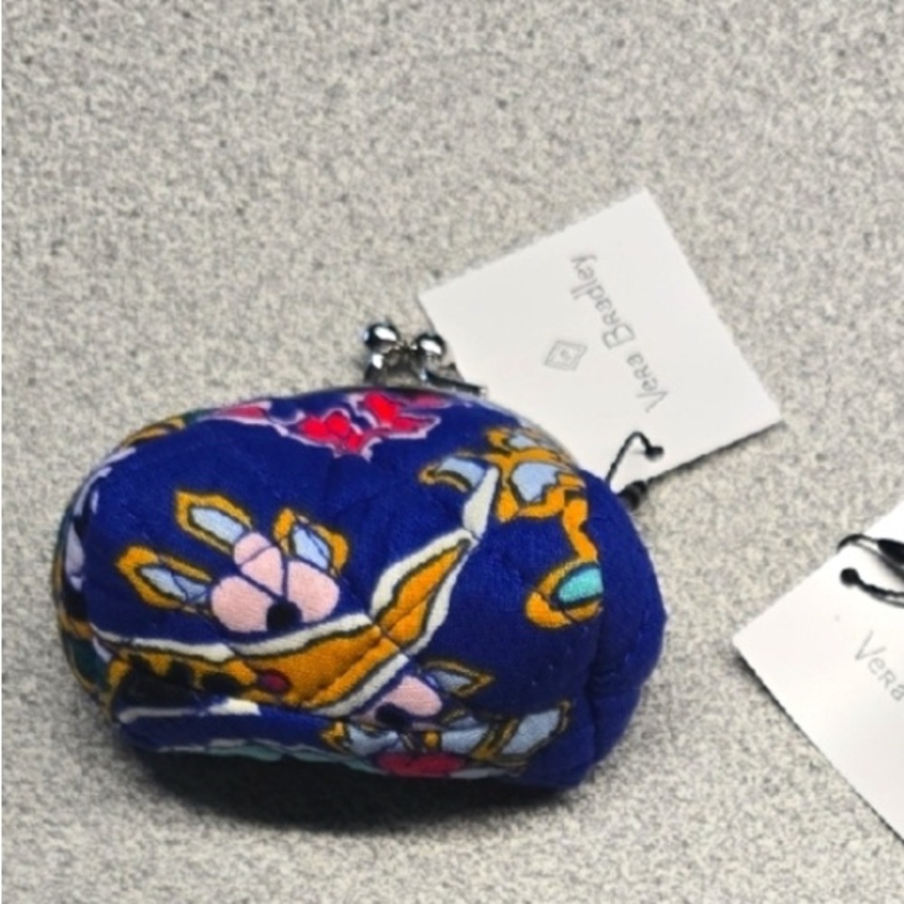 Vera Bradley Blue Floral Coin Purse
